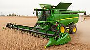 Using The John Deere 9500 Combine To Harvest Soybean