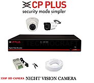 Buy CP PLUS 2 HD CCTV Cameras (1MP) with 4Ch. HD DVR Kit with All Accessories Online at Low Price in India | CP Plus ...