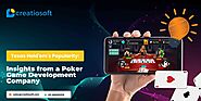 Texas Holdem Poker Game Development Company | Creatiosoft