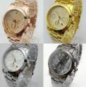 2014 New kors Gold alloy steel dial watches Luxury Brand Women men Watch Ladies calendar diamond watches Wristwatch b...