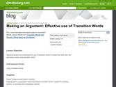 Making an Argument: Effective use of Transition Words