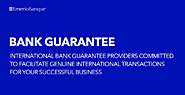 Bank Guarantee Service By Emerio Banque
