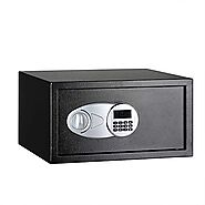 AmazonBasics Steel, Security Safe Lock Box, Black - 1 Cubic Feet