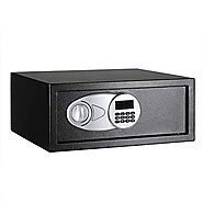 AmazonBasics Steel, Security Safe Lock Box, Black - 0.7 Cubic Feet