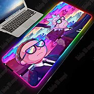 RGB Rick and Morty Characters Large Gaming Mouse Pad | Shop For Gamer