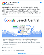 Google November 2021 Spam Update: Get the Latest Details Here!