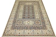 Buy 10x14 Traditional Rugs MR024867 Grey / Ivory Hand Knotted Wool Area Rug | Monarch Rugs