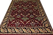 9x12 Traditional Rugs MR0105 Red / Black Fine Hand Knotted Wool Area Rug | Monarch Rugs