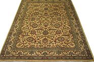 Buy 8x10 Traditional Rugs Gold Fine Hand Knotted Wool Area Rug - MR0151 | Monarch Rugs