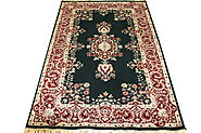 Buy 6x9 Traditional Rugs Green / Red Fine Hand Knotted Wool Area Rug - MR0182 | Monarch Rugs