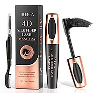 RNEKFA 4D Silk Fiber Lash Mascara,Lash Mascara,No Clumping,Natural Waterproof Smudge-proof Mascara,Natural Thickening...