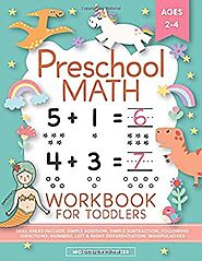 Preschool Math Workbook for Toddlers Ages 2-4: Beginner Math Preschool Learning Book with Number Tracing and Matching...