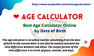 AGE Calculator: Calculate Age and Time To Next Birthday ~ Saroj Meher