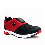 Force 10 Men's Red Sports Non Lacing (CRETA)