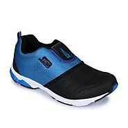 Force 10 Men's Blue Sports Non Lacing (CRETA)