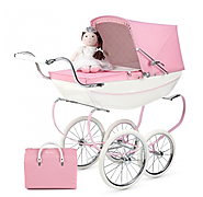 Princess Dolls Pram + Doll & Bag