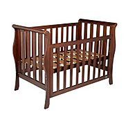 Bebecare Classic Sleigh Cot /Bed walnut