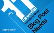 11 Essential Ingredients to a Blog Post