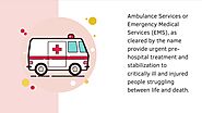 Ambulance Services - Healing Patient Transport Vehicles