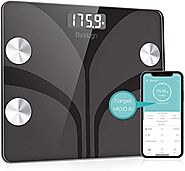 Body Fat Scale, Smart Wireless Digital Bathroom BMI Weight Scale, Body Composition Analyzer Health Monitor with Tempe...