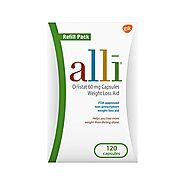 alli Weight Loss Diet Pills, Orlistat 60 mg Capsules, 120 Count Refill Pack