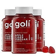 World's First Apple Cider Vinegar Gummy Vitamins by Goli Nutrition - Immunity, Detox & Weight (3 Pack, 180 Count, wit...