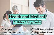 World Service : write health and medical articles/Blog Posts ...