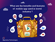 What are the benefits and features of the mobile app used in the travel industry?