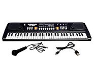 Domenico Electronic Piano Keyboard 61 Keys- Multi-Function Portable Piano Keyboard Electronic Organ with Charging Fun...