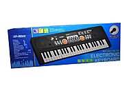 VIZN Electronic 49 Key Piano Keyboard with Microphone, Recording, MIC, USB Cable - 16 Tones, 8 Rhythms, 6 Demos and 5...