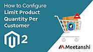 Magento 2 Limit Product Quantity Per Customer by Meetanshi