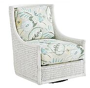 Tommy Bahama Home Ocean Breeze Preston Swivel Chair At Grayson Luxury | Shop Now