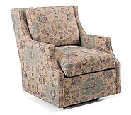 John Richard Wingback Scoop-Arm Glider Chair | Shop Now At Grayson Luxury