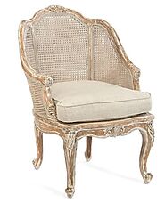 John Richard Occasional Cane Chair | Luxury Accent Chairs At Grayson Luxury