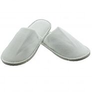 Disposable Slippers With Rubber Sole - Closed Toe