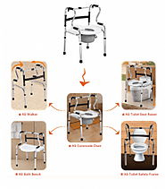 Shop For This 6-in-1 Over Toilet Frame & Commode Chair| Bettercaremarket | Bettercaremarket