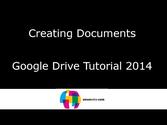 Creating Documents in Google Drive Tutorial 2014