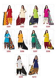 Panchi Designer Suits (Panchi Vol - 3) Manufacturers & Exporters from Pali, Marwar, Rajasthan - Shree Ganesh Print-Fa...