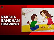 Raksha Bandhan Drawing | Rakhi Drawing | Rakhi Drawing easy and beautiful | Rakhi Drawing easy