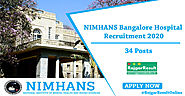 NIMHANS Bangalore Hospital Recruitment 2020 | 30+ Vacancies
