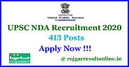 UPSC NDA Recruitment 2020 | 400+ Vacancies | Rojgar Result Online