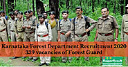 Karnataka Forest Department Recruitment 2020 | 300+ Vacancies