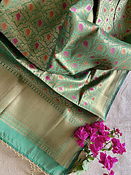 Buy Designer Silk Dupattas & Stoles Online in India – Ciceroni Shop