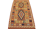 Buy 4x6 Flat Weave Rugs Multi Fine Hand Knotted Wool Area Rug MR13329 | Monarch Rugs