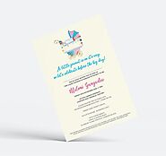 Personalized invitation card for every occasion