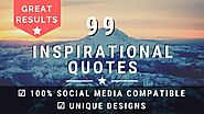 Create 99 inspirational image quotes with logo in 24h