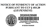 What is a Lis Pendens in California? [CCP § 405.24] - Talkov Law