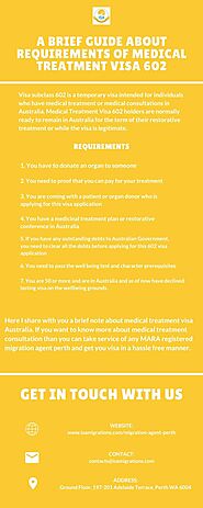 A Brief Guide About Requirements Of Medical Treatment Visa 602