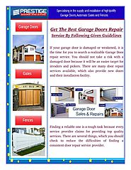 How To Save Money In Garage Door Repair?
