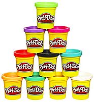 Play-Doh Modeling Compound 10 Pack Case of Colors, Non-Toxic, Assorted Colors, 2 Oz Cans, Ages 2 & Up, (Amazon Exclus...